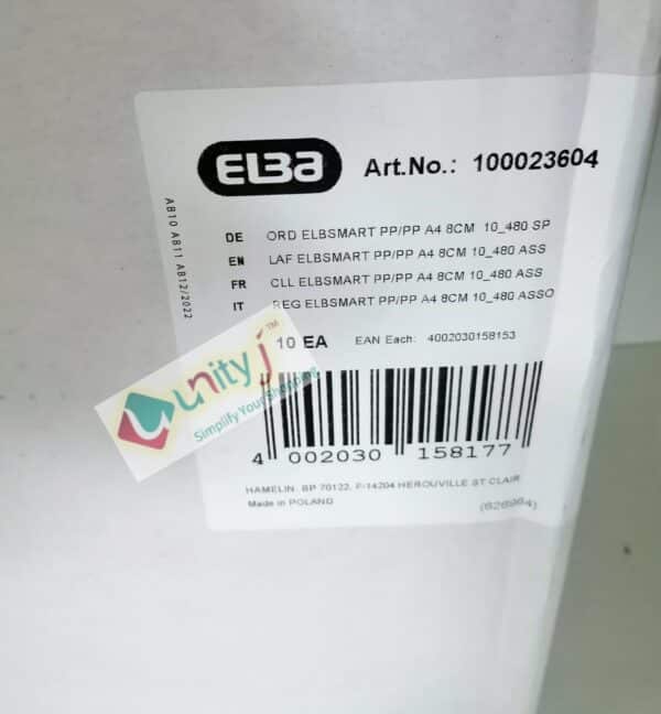 Unityj Uk Office ELBA Smart Pro+ Folder A4 8cm 2 281
