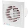 Vents Extractor Fan Quiet Ventilation 150mm – Silent Bathroom Fan, 33dB Low Noise, 240 m³/h Airflow, Wall Mounted, IP34 Moisture Control, Overheat Protection, Sleek White
