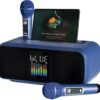 Karaoke Machine for Adults & Kids – Rechargeable Bluetooth PA Speaker with 2 Wireless Microphones, AUX/USB/Type C/TF Card, Portable for Home, Party, Outdoor Events, SD-318 by SDRD