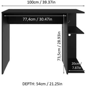 Unityj Uk Computers MEQATS Compact Gaming Computer Desk 2 1346