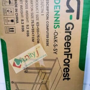 Unityj Uk Computers GreenForest Folding Desk 63 CM With Storage Shelf 1609