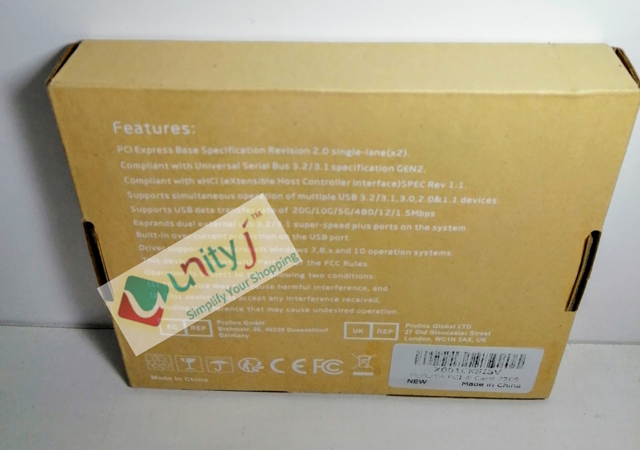 Unityj Uk Computers PCI E To USB 3.0 7 Port(2x USB C 5x USB A) 1 1645 Unityj Uk Computers PCI E To USB 3.0 7 Port(2x USB C 5x USB A) 1 1645