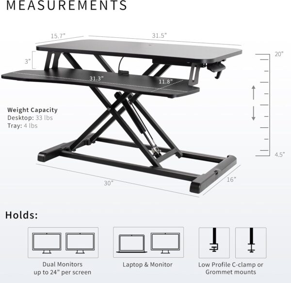 Unityj Uk Computers VIVO Standing Desk Converter 1 1562
