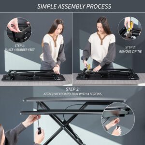 Unityj Uk Computers VIVO Standing Desk Converter 4 1559