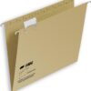 Elba Filing Cabinet Suspension Files Folders – Box of 50, 240x370mm, A4, Letters, Legal Docs, Kraft Cardboard, Flex Metal Rods, Crystal Display with Labels, Ideal for Office Filing, Drawer Organization, Document Storage in Filing Cabinets – 400064819