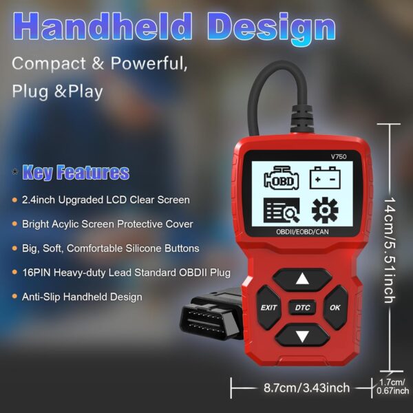 Unityj Uk Automotive Parts Accessories IKiKin OBD2 Fault Code Reader 6 127