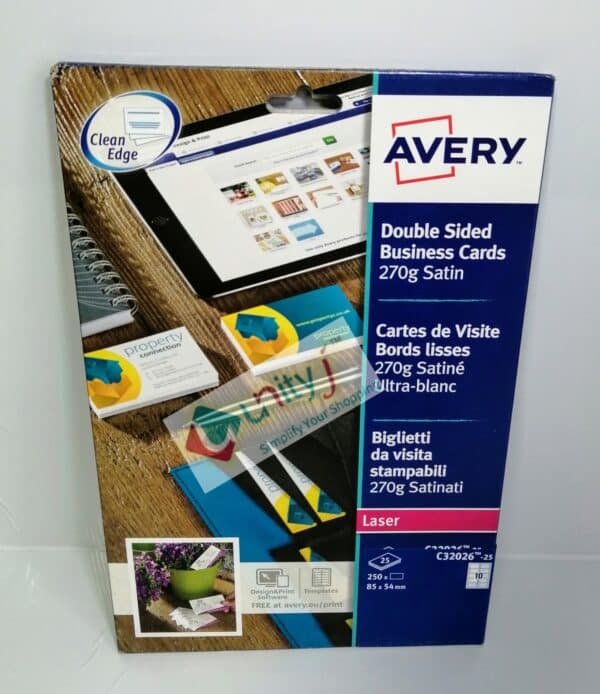 Unityj Uk Office Avery C 32026 25 Business Cards 670