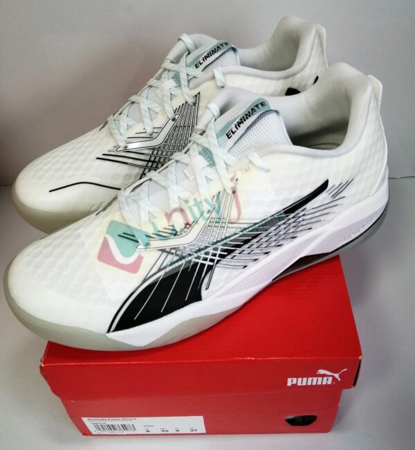 Unityj Uk Clothing PUMA Unisex's Eliminate Power Nitro II Indoor Court Shoe White 63