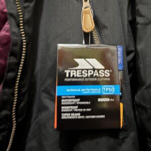 Unityj Uk Clothing Trespass Womens Waterproof Parka Jacket Clea With Hood, Size Large 7 61