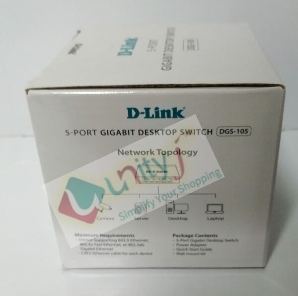 Unityj Uk Computers D Link DGS 105B 5 Port Gigabit 1 2302