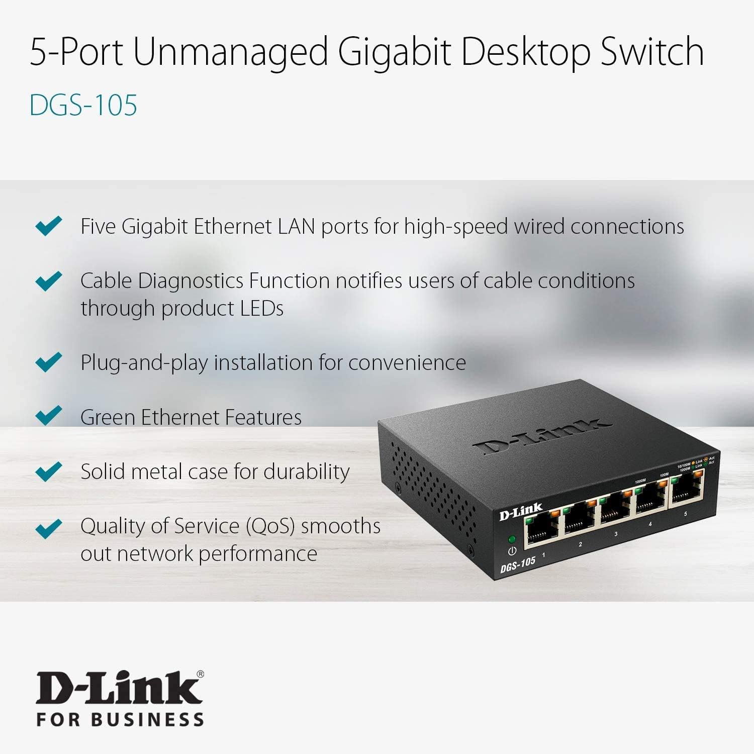 Unityj Uk Computers D‑Link 5 Port Unmanaged Gigabit Switch 6 2305 Unityj Uk Computers D‑Link 5 Port Unmanaged Gigabit Switch 6 2305