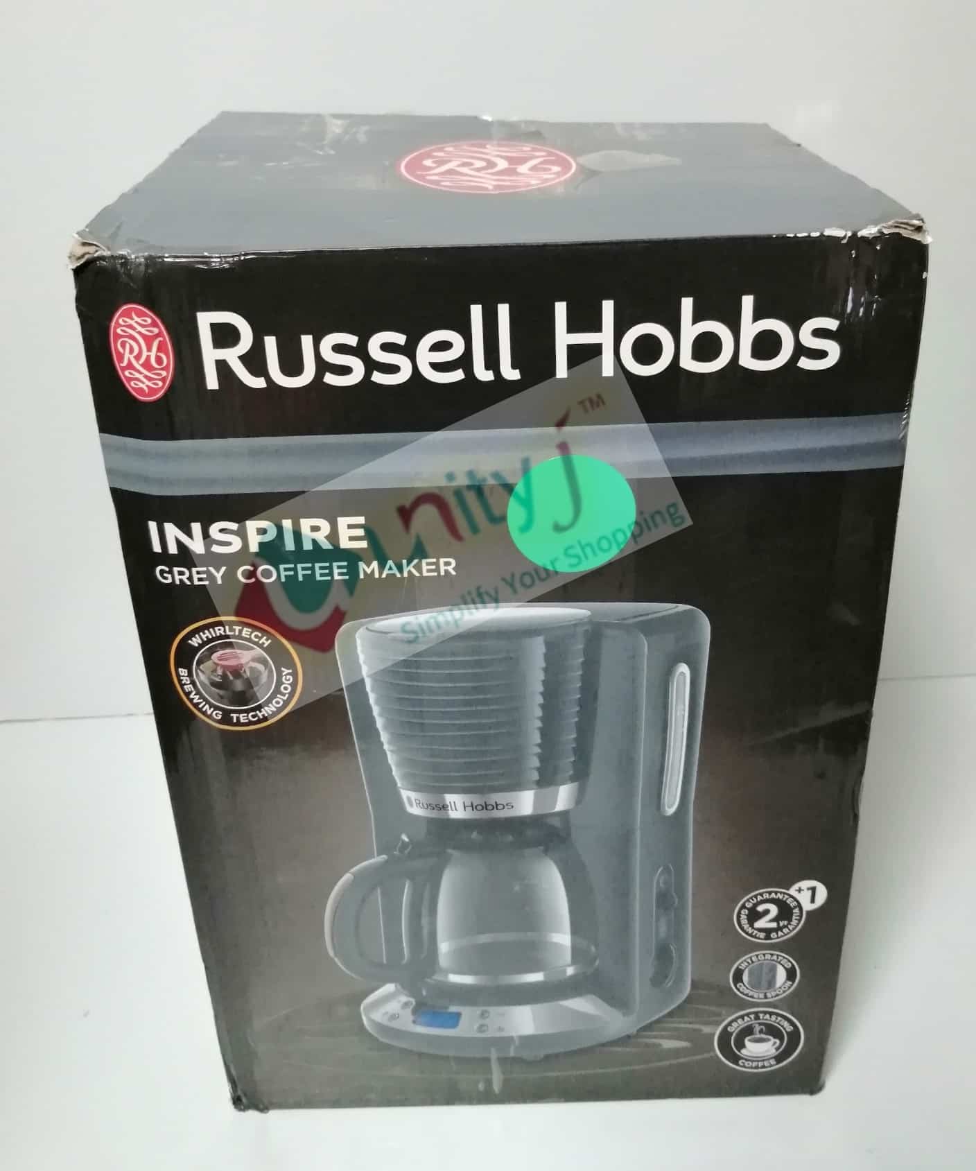 Unityj Uk Kitchen Appliances Russell Hobbs Inspire Digital Coffee Machine, Grey 2337 Unityj Uk Kitchen Appliances Russell Hobbs Inspire Digital Coffee Machine, Grey 2337