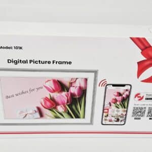 Unityj Uk Audio Video Frameo 10.1 WiFi Digital Photo White Wood 3 490