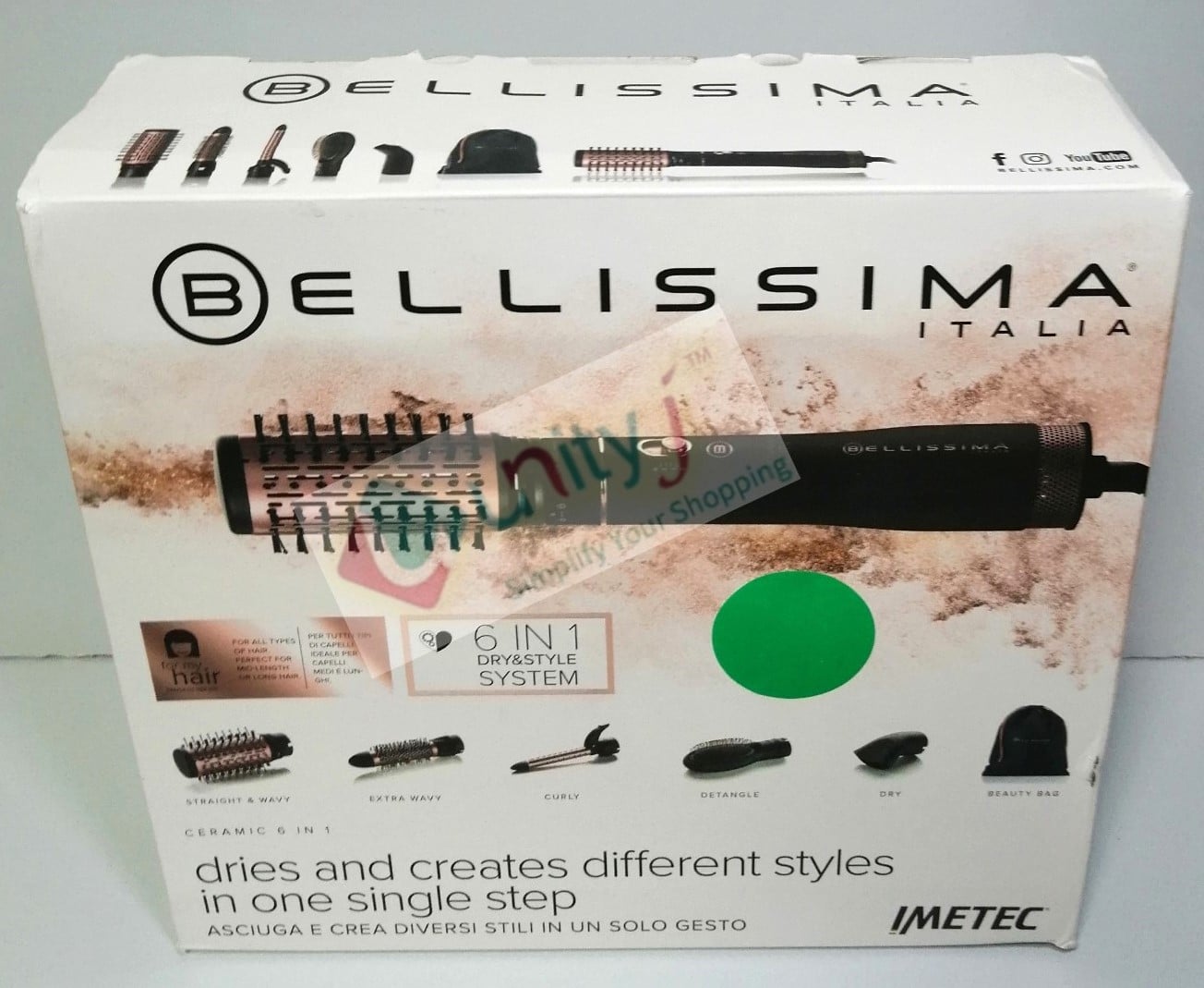 Unityj Uk Beauty Used Bellissima 6 In 1 Hot Air Styler 937 Unityj Uk Beauty Used Bellissima 6 In 1 Hot Air Styler 937