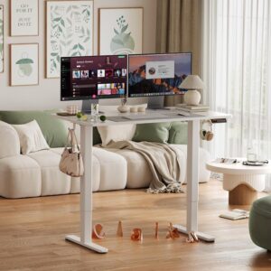 Unityj Uk Computers CLAiKS Electric Standing Desk White 1 2381 Unityj Uk Computers CLAiKS Electric Standing Desk White 1 2381