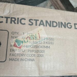 Unityj Uk Computers Claiks Electric Standing Desk, 140×60 Cm, Brown Top 4 2393