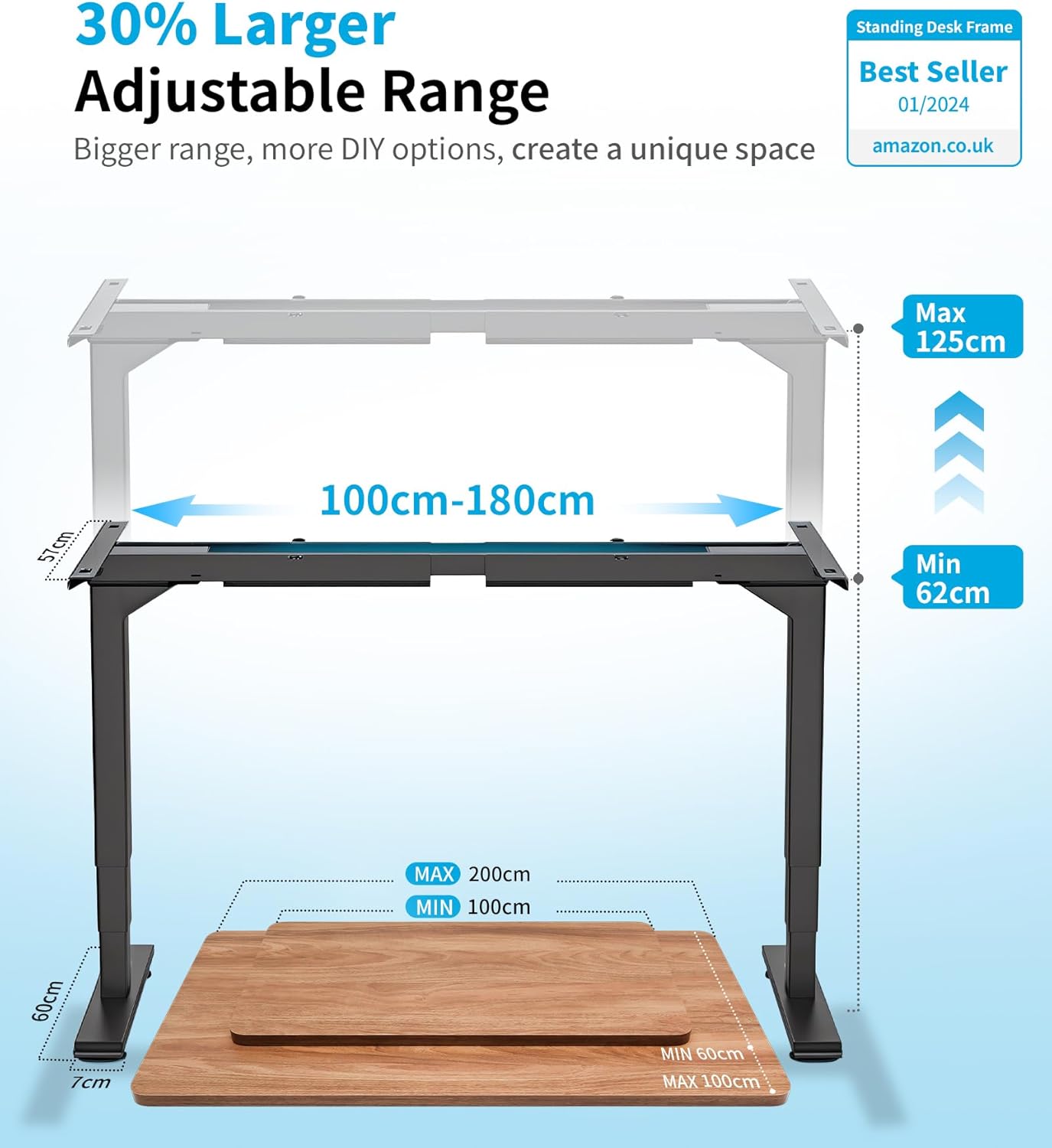 Unityj Uk Computers MAIDeSITe Electric Height Adjustable Standing Desk 1 2348 Unityj Uk Computers MAIDeSITe Electric Height Adjustable Standing Desk 1 2348