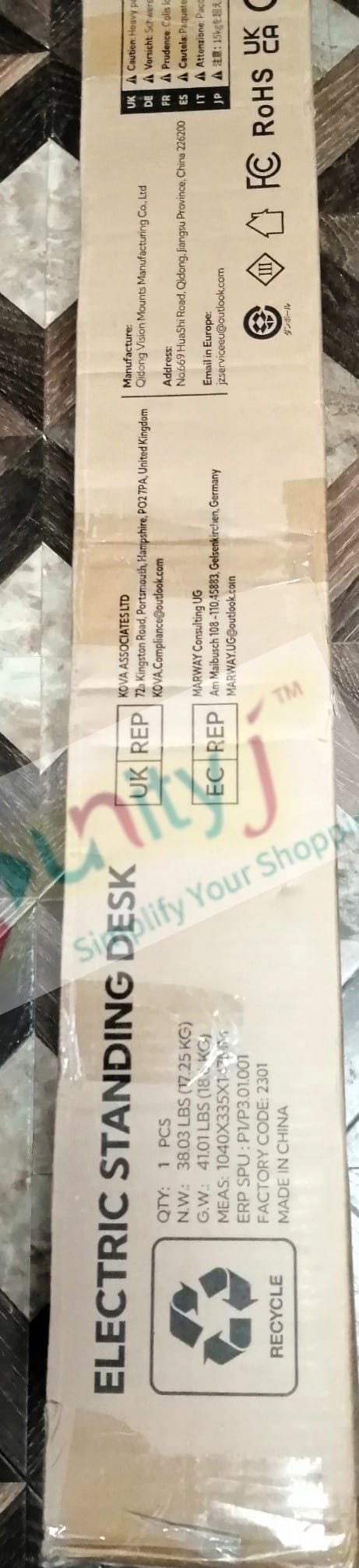 Unityj Uk Computers Used Claiks Electric Standing Desk, 100×60 Cm, White Top 7 2388 Unityj Uk Computers Used Claiks Electric Standing Desk, 100×60 Cm, White Top 7 2388