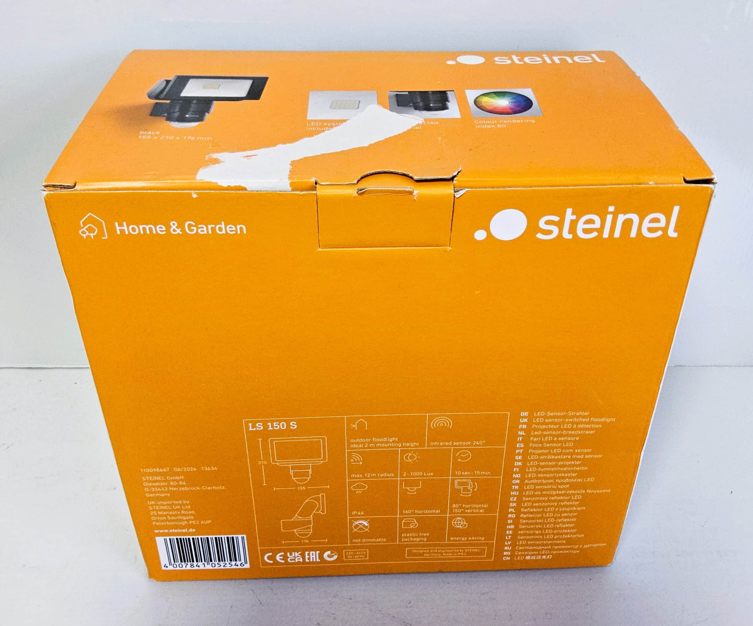 Unityj Uk Household Used Steinel LED Outdoor Spotlight LS 150 S Black 1 813 Unityj Uk Household Used Steinel LED Outdoor Spotlight LS 150 S Black 1 813