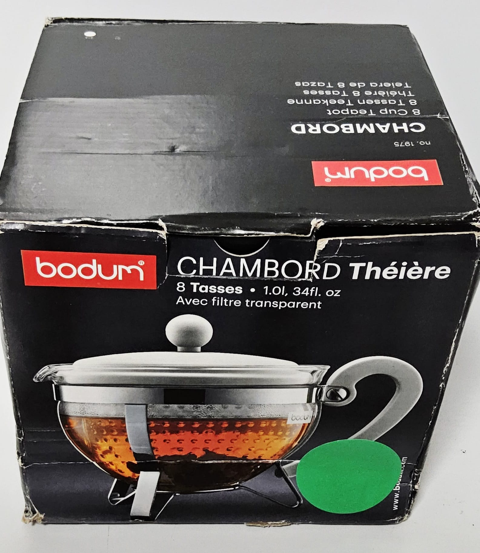 Unityj Uk Kitchen Bodum Teapot CHAMBORD 1.0 L 114 Unityj Uk Kitchen Bodum Teapot CHAMBORD 1.0 L 114