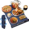 MEQATS Electric Food Warming Mat 57×39cm – Full Surface Silicone Buffet Warmer Tray with 8 Adjustable Temperature Settings (30–100°C), 24H Timer, Rapid Heating Pad for Party, Catering, Kitchen, Tailgating, Camping Use